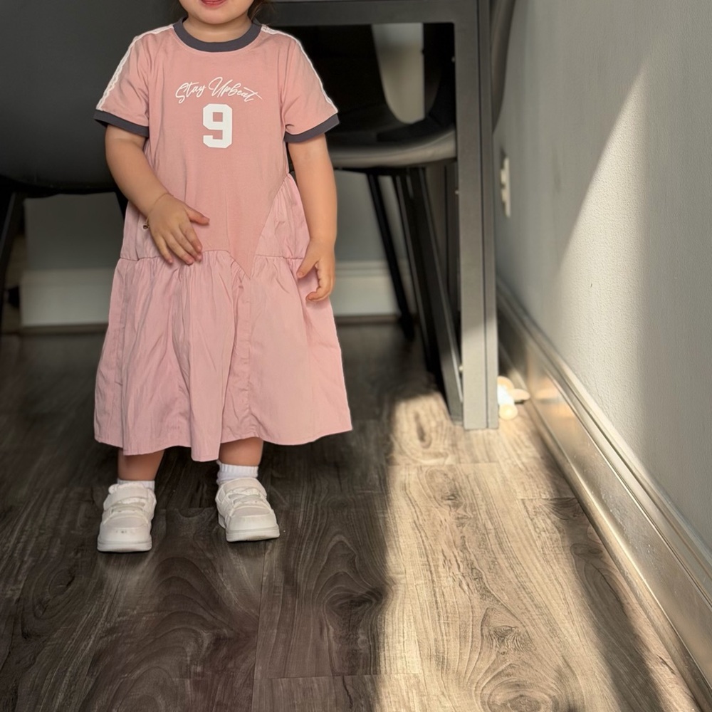 Pink Toddler Dress with Number 9